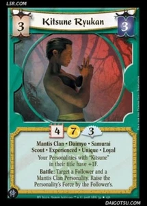 Legend of the Five RIngs L5R CCG HV Honor's Veil Kitsune Ryukan (Exp) - Picture 1 of 1