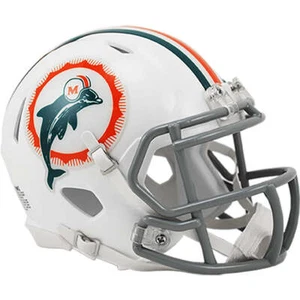 Miami Dolphins 1972 Riddell Throwback Mini Football Helmet - Picture 1 of 1