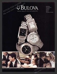 Bulova Watches "Keeping America's Time for Generations" 2002 Print Advertisement - Picture 1 of 1