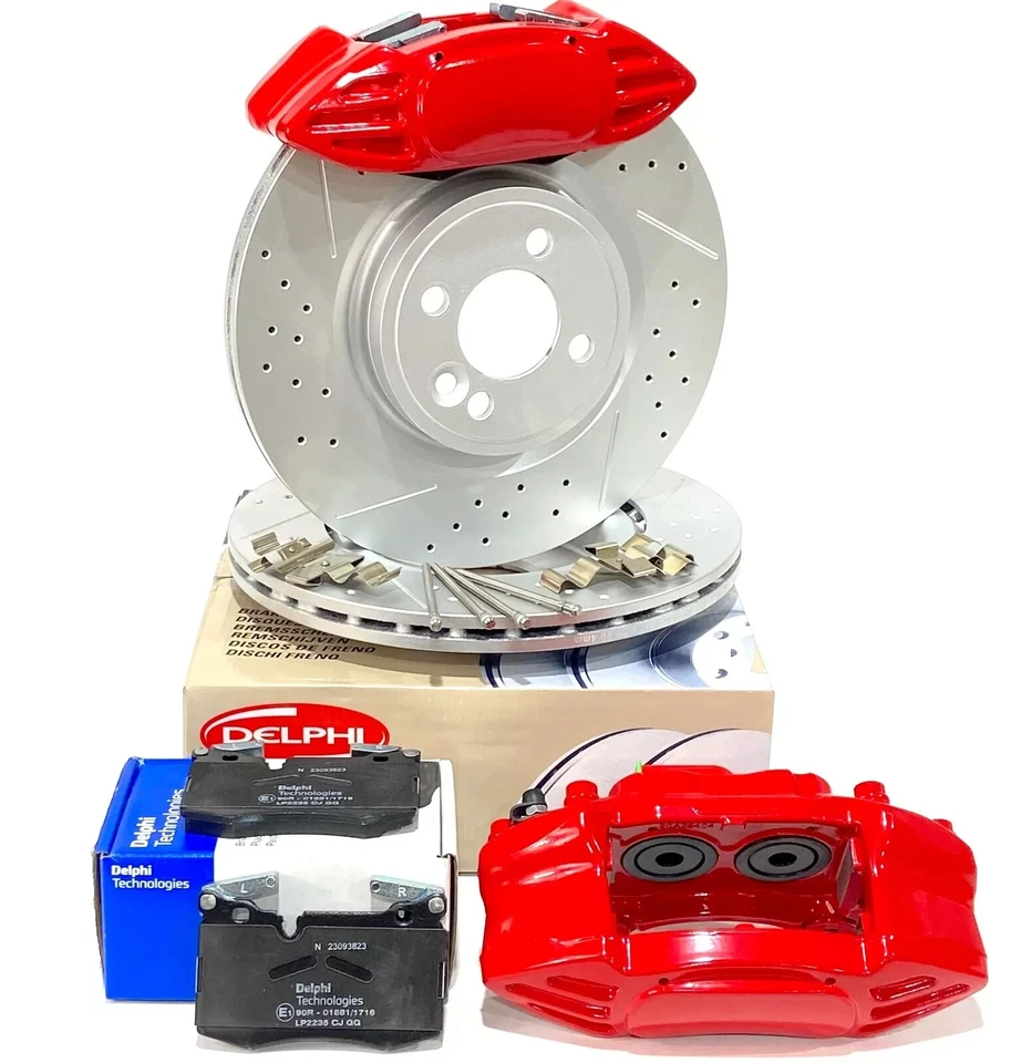 MINI R52 53 R55 R56 R57 FRONT BRAKE DISC CALIPER UPGRADE CONVERSION TO JCW 316mm - Image 1 of 1