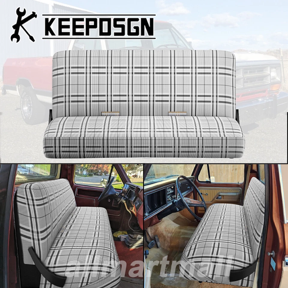 Manta de sillín para Dodge D150 Old Truck cubiertas de asiento de banco de coche tamaño completo delanteras Foto 1 de 4