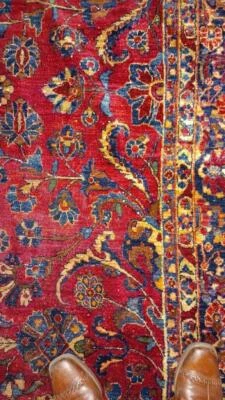 Alfombra Sarukk 8 ft x 15 ft ca 1900 Foto 1 de 4