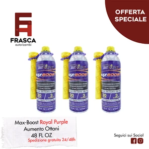 Octane Booster Max Boost Royal Purple Additivo Aumento Ottani Racing Benzina 3pz - Foto 1 di 4