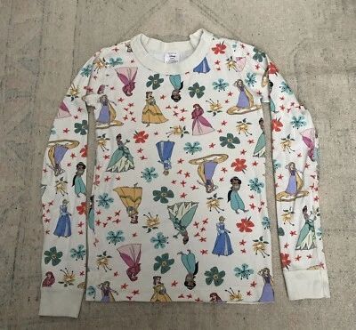 Pijama orgánico Hanna Andersson Princesas Disney Top Niñas EE. UU. Talla 8 Manga Larga Foto 1 de 4