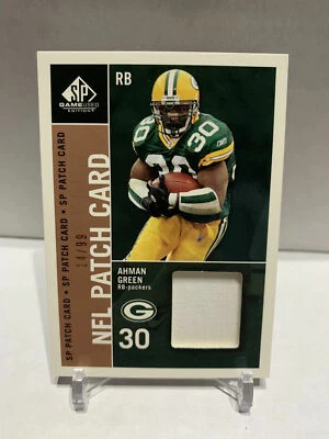 2003 SP Game Used Edition NFL Patch Single /99 Ahman Green #PC1-AG Patch - Image 1 of 2