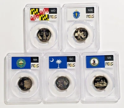 2000-S State Label - Quarter Proof Set - PCGS PR69DCAM - Nice Set! S1 - Image 1 of 4