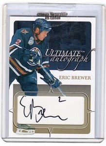 2003-04 BAP Ultimate Memorabilia Gold #37 Eric Brewer Auto #13/35 (ref 72908)
