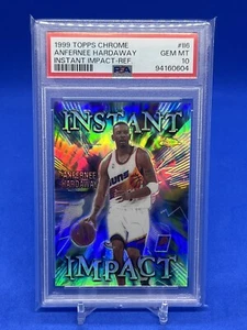 1999 Topps Chrome Instant Impact Anfernee Hardaway Refractor PSA 10 Gem Pop 7!! - Picture 1 of 2