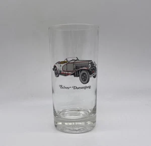 Vintage Silver Duesenberg Drinking Glass Car Automobile - Picture 1 of 5