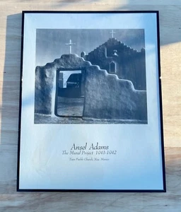 VTG.ANSEL ADAMS The Mural Project 1941-1942 Taos Pueblo Church New Mexico Poster - Picture 1 of 5