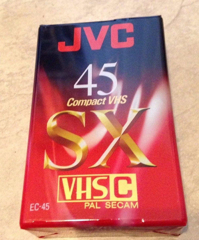 JVC EC45 SX 45 Minute Camcorder Cassette Tape VHS-C Format NEW factory sealed - Image 1 of 1