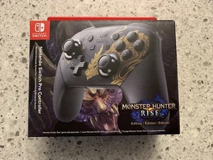 🔥 Nintendo Switch Pro Controller Monster Hunter Rise Edition 🔥 new sealed 🔥 - Picture 1 of 3