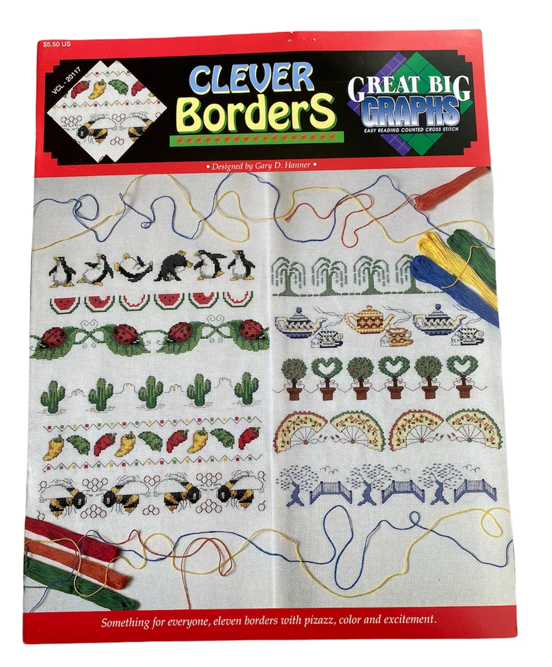 Clever Borders Great Big Graphs Cross Stitch Pattern  - Image 1 of 1