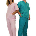 Medical Doctor Nursing Scrubs Full Set NATURAL UNIFORMS Unisex For Men Women New