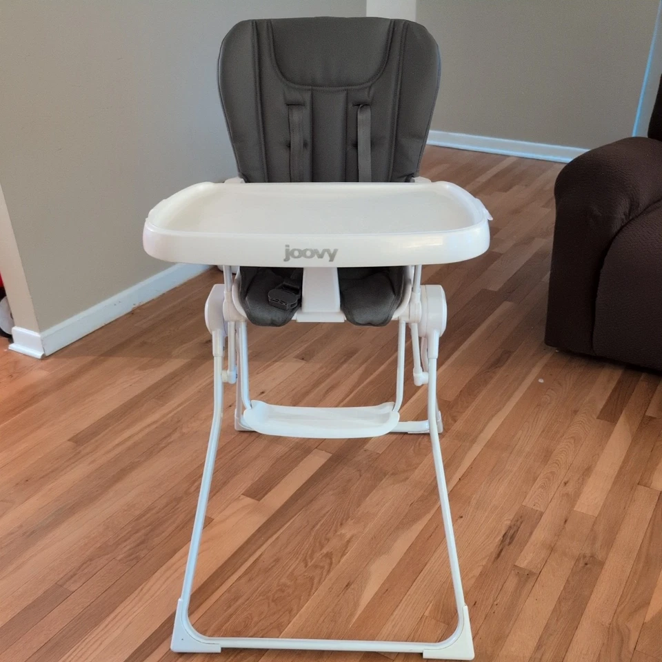 Joovy Nook High Chair, Compact Fold, Swing Open Tray, Charcoal - Image 1 of 4
