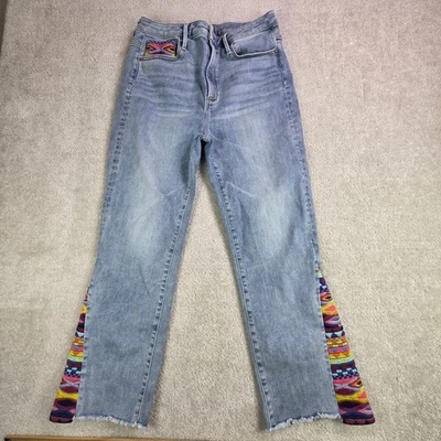 Jeans Driftwood Clara Bordados Bootcut Dobladillo Deshilachado W31 L27 Foto 1 de 4