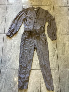 Rebecca Minkoff Jumpsuit Womens Small Long Sleeve Belted Utility One Piece - Picture 1 of 6