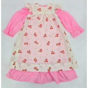Vintage 1980 Handmade Strawberry Shortcake Dress - Picture 1 of 6