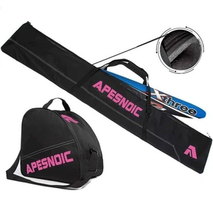 Combo bolsa acolchada de dos piezas para esquí y botas resistente al agua bolsa de viaje para botas de esquí F... - Imagen 1 de 8