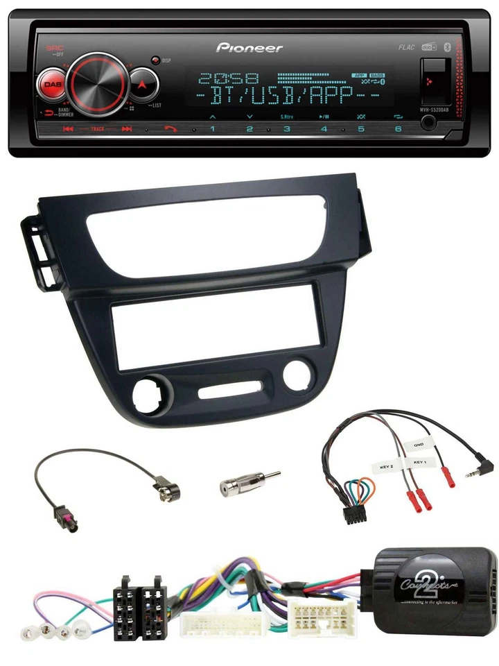 Pioneer Bluetooth USB Lenkrad DAB Autoradio für Renault Megane Fluence 2012-2014 - Bild 1 von 4