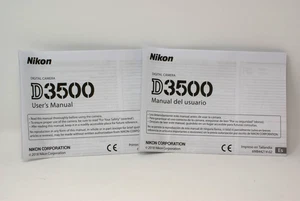 Nikon D3500 User's Manual 2018 English & Spanish - Picture 1 of 1
