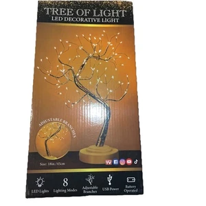 TREE of light led decoration usb/battery powerd 8 lightight modes (18 inches) - Picture 1 of 4