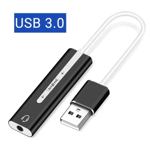 1Pc USB 3.1 Sound with 7.1 Sound Track for Mic and Earphone Plug-in Sound for - Afbeelding 1 van 11