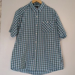 Volcom Button-Up Shirt Mens XL Short Sleeve Plaid Casual Surfer Preppy - Picture 1 of 7