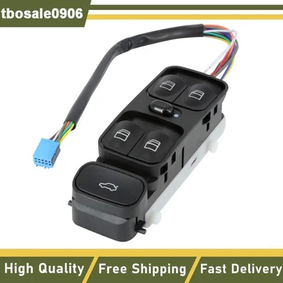 Interruptor ventana puerta delantera izquierda para 03-05 Mercedes-Benz C230 1.8L L4 C320 3.2L V6 Foto 1 de 4