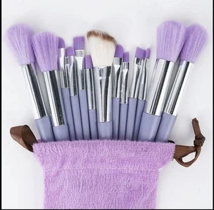 13 Pcs Make up Brush Set Buffer Powder Contour Eyeshadow With Pouch Brushes Set - Picture 1 of 1
