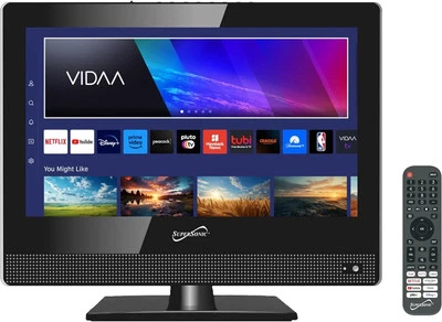 Supersonic SC-1520VTV 15.6 inch Smart AC/DC LED TV 1080p, WiFi, Built-in Speaker - Image 1 of 4