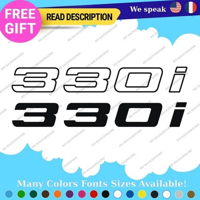 Fits 330i BMW Decals Stickers Vinyl Vintrage Old Door Bedside Germany Tuning JDM - Imagem 1 de 4