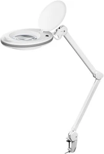 Goobay 60360 LED-Klemm-Lupenleuchte, 8 W 650 lm, 127 mm Kristall-Glaslinse, 1,75 - Afbeelding 1 van 10