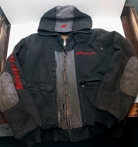 Abrigo Chaqueta De Colección Años 90 A Presión Ropa De Trabajo Talla M ANGUSTIADA Con Capucha Aislada - Imagen 1 de 21