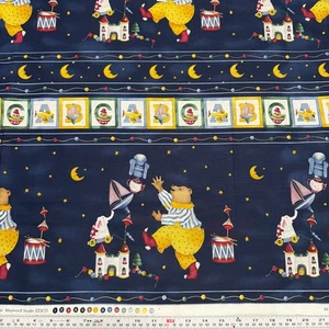 All through the Night by Kathy Schmitz for Maywood Blue Cotton Fabric 43" x 44" - Picture 1 of 2