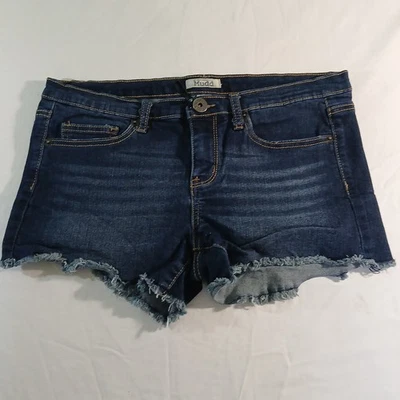 Mudd Women’s Denim Cutoff Shorts Size 11 Frayed Hem Blue Jean Summer Casual - Image 1 of 4