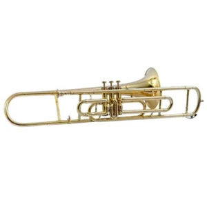 New Valve Trombone Bb Brass Finish With Hard Case & Mouthpiece Used For All. - Picture 1 of 5
