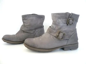 Boots cuir gris ♥ WEINBRENNER ♥ Taille 37 bottines low pointure femme - Imagen 1 de 9