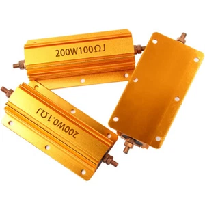 200W RX24 Aluminium Wire wound Power Resistors 5% J 0.1Ω 0.15Ω 0.2Ω to 100KΩ/Ohm - Picture 1 of 10