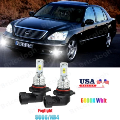 Para Lexus LS430 LS460 GS350 GS430 - 2 piezas 9006 HB4 LED bombillas antiniebla 6000K Foto 1 de 4