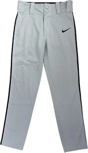 Pantalones de béisbol Nike Vapor para niños gris azul poliéster Dri-Fit costura lateral tubería talla S - Imagen 1 de 3