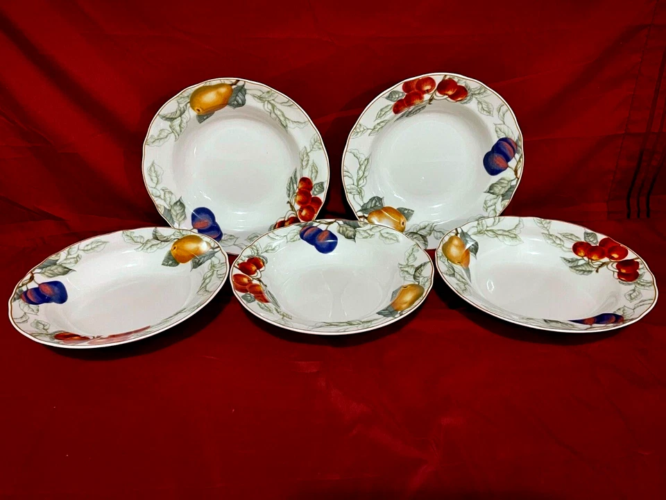 Набор из 5 повседневных чаш для макарон/супа в оправе Charter Club Summer Grove 9 1/4 дюйма - Изображение 1 из 3