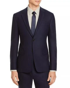 Theory Mens Bowery Stretch Flannel Slim Fit Suit Jacket 42R Eclipse - Picture 1 of 4