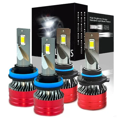 Combo de faros LED altos bajos 6000K para Mitsubishi Montero Sport 2005-2015 Foto 1 de 4