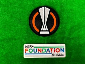 OFFICIAL UEFA EUROPA LEAGUE 2021/22 + UEFA FOUNDATION FOR CHILDREN PATCHES - Picture 1 of 6