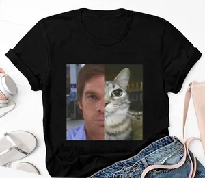 Dext Morgan Funny Cat Meme Unisex Shirt, Dexter TV Show Hoodie - Picture 1 of 4