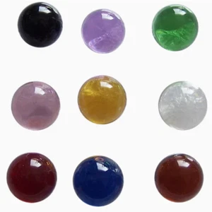 25mm Glass Marbles Transparent Balls In Baked Colours Handmade Materials Pinball - Picture 1 of 14