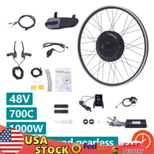 48V 1000W Front Rear Electric Bicycle Motor Conversion Kit Wheel EBike Hub28"29" - Picture 1 of 13