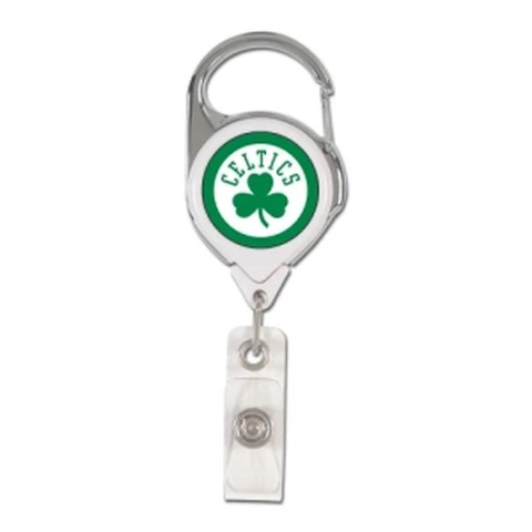 Boston Celtics Retractable Metal Badge Holder [NEW] NBA Key Chain ID Ring Cover