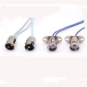 B15 Single/Double Light Bulb Base 12V 24V 220V Bulbs Lamp Socket - Picture 1 of 9